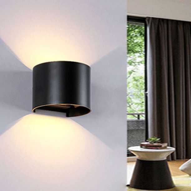 Modern Style Aluminum Wall Light Geometric LED Wall Washer for Outdoors