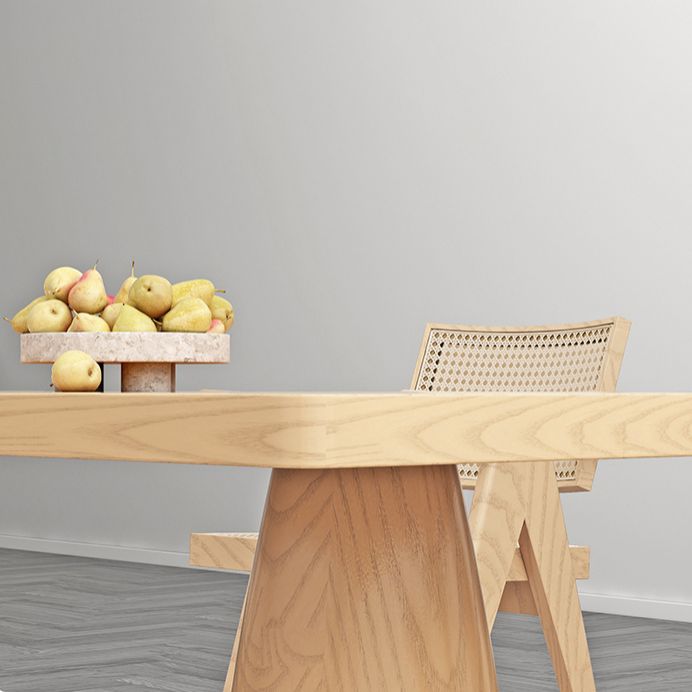 Modern 1/2/3/4/5 Pieces Rectangle Dining Set Solid Wood Dinette Table with Chairs