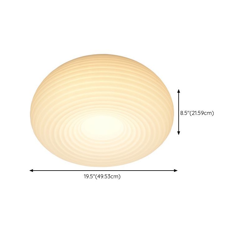 White Flush Mount Lighting Modernism LED Ceiling Light for Hallway