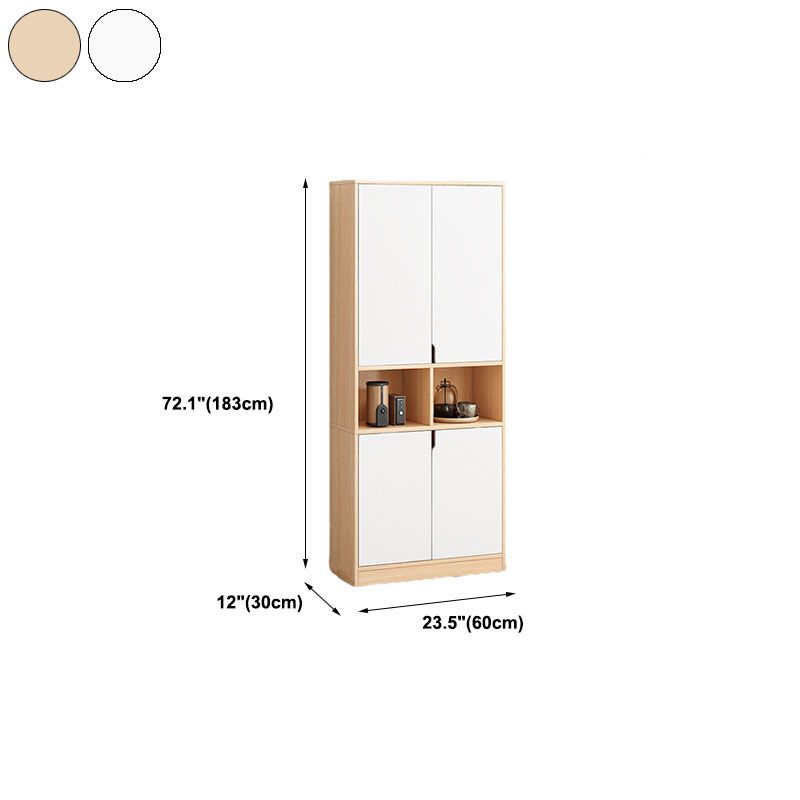 Closed Wooden Bookcase Modern Home Living Room Bedroom Standard Bookshelf