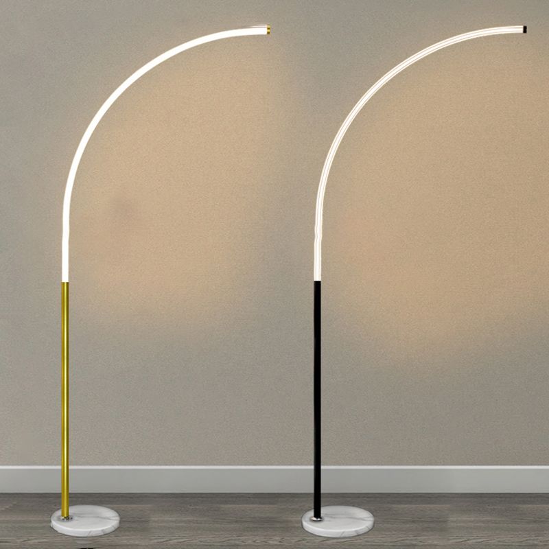 Linear Shape Metal Floor Lights Modern 1-Light Floor Lamp for Living room