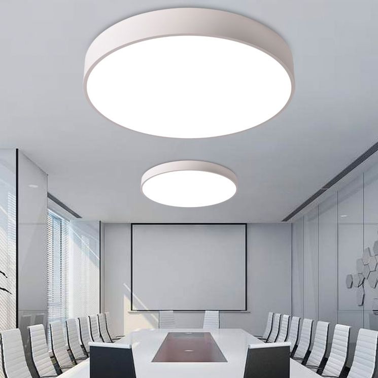 Modern Round Ceiling Flush Mount Lights Metal Flush Mount Ceiling Lighting Fixture for Office