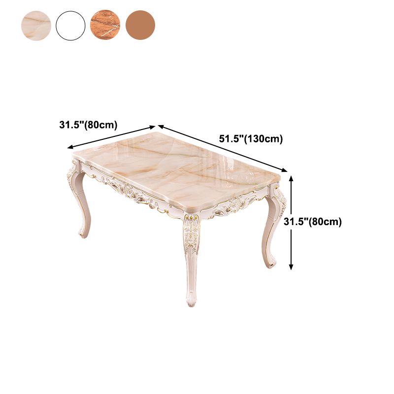 Solid Wood Base Dining Collection Rectangle Dining Table for Home