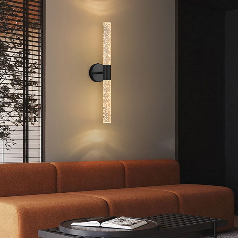 Modernism Metal Wall Light Black/Golden Lighting for Room Hallway