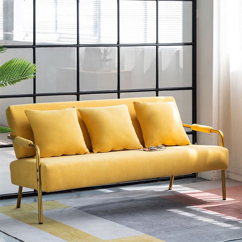 Contemporary Glam Sofa with 3 Pillows for Apartment 22.83" Wide