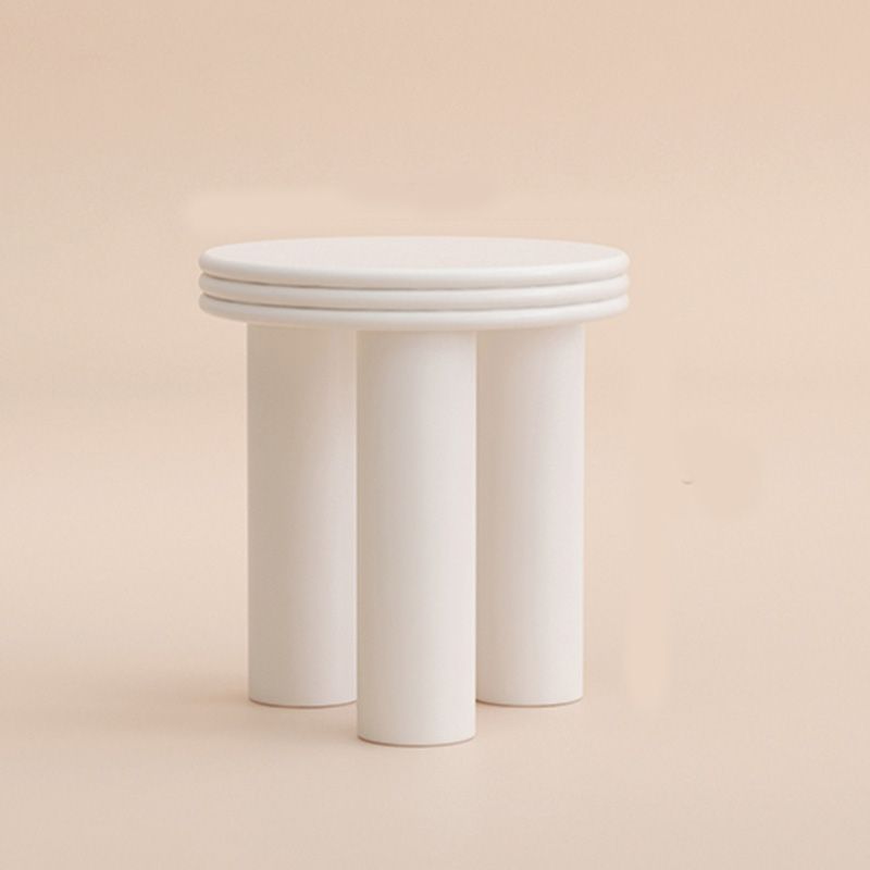 Modern Round Side Table 3 Legs End Table with Round Wood Top