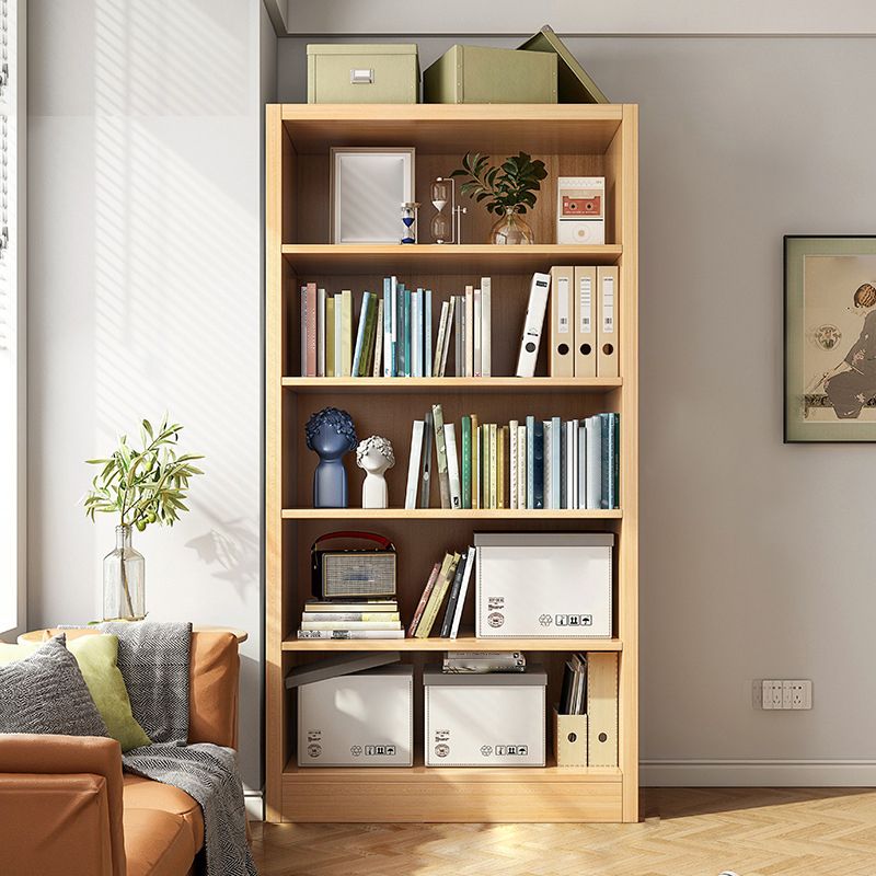 Closed Wooden Bookcase Modern Home Minimalist Living Room Standard Bookshelf