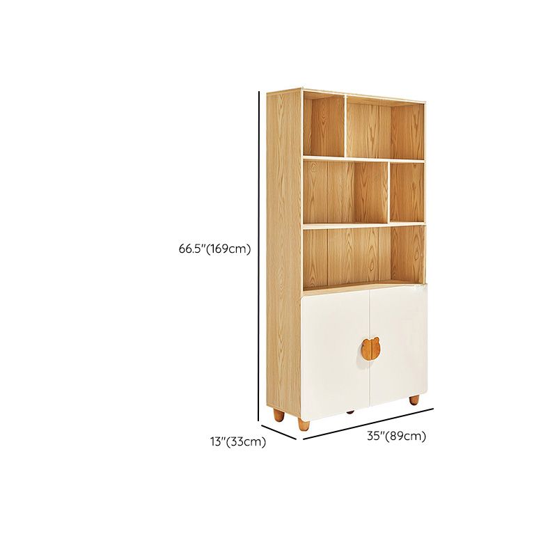 Scandinavian Closed Back Book Shelf Freestanding Standard Kids Bookshelf