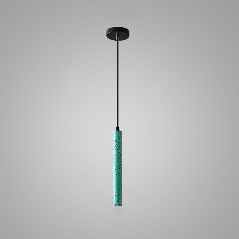 Zementzylinder -Suspension Licht moderner Stil 1 Licht hängende Leuchten
