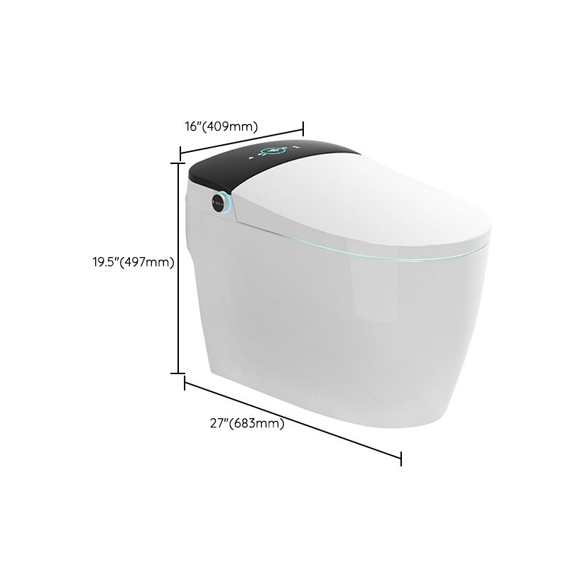 Modern One Piece Toilet Floor Mounted Ceramic Flush Toilet with Toilet Seat
