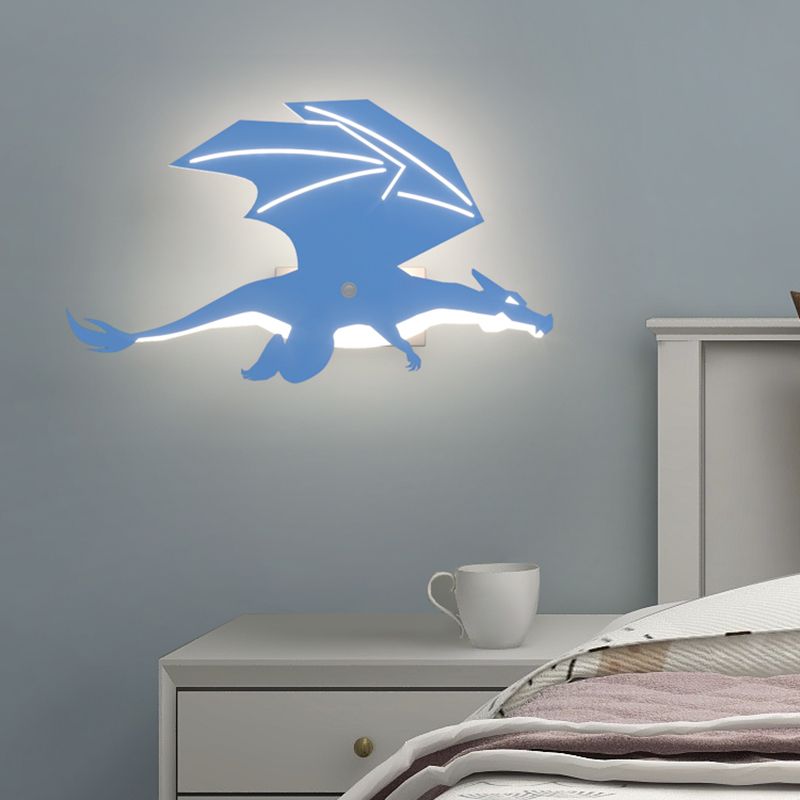 Dinosaurusvorm IJzeren Wall SCONCE LICHT Licht Simple Moderne stijl LED BUITEN WANDEL MOUT LIMMUTER