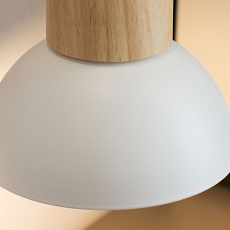 Single Modernism Beige Wall Mounted Sconce LED Wall Light with Wood