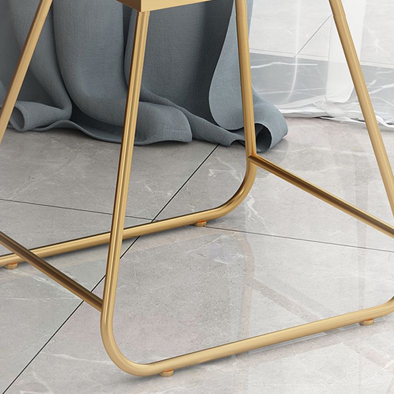 Fabric Dining Chair Scandinavian Open Back Armless Dining Chairs