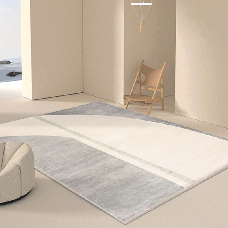 Tapis noir simple en Polyester, bloc de couleur, avec envers antidérapant, pour la décoration de la maison