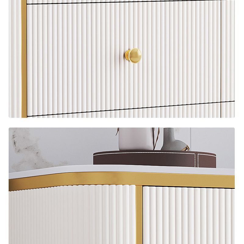 Bedroom Glam Storage Chest Stone 15" Wide Chest with Drawers