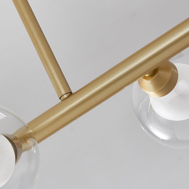 Glass Linear Island Lighting Simplicity Pendant Light Fixture for Dining Room