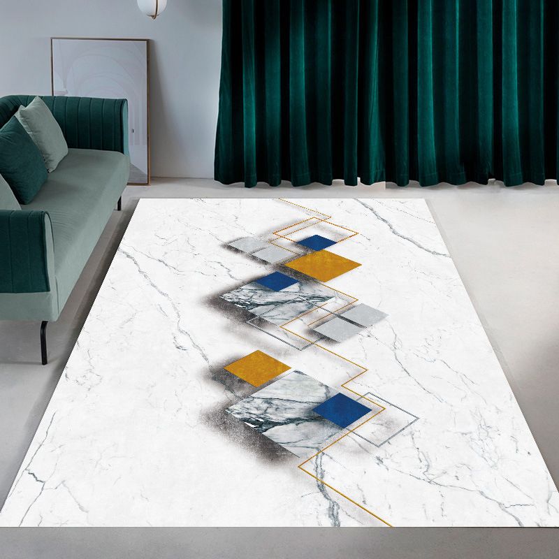 Gold Modern Rug Polyester Circle Rug Alfombra resistente a las manchas para sala de estar para sala de estar