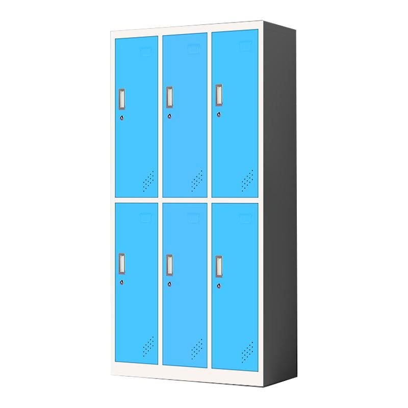 Metal Matte Finish Cabinet Contemporary Style Storage Cabinet with Hinged Doors