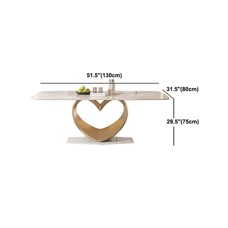 Sintered Stone Top Luxurious Dining Set Rectangle 1/2/4/5/7/9 Pieces Dining Room Table Set