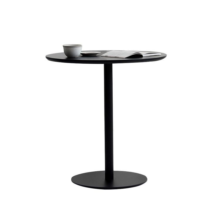 Metal Contemporary Round Dining Table Pedestal Base Dining Table for Kitchen