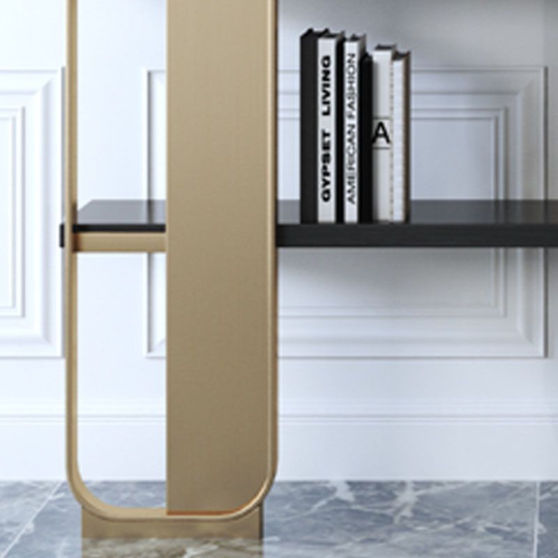 4 Shelves Contemporary Bookcase Standard Metal Open Back Bookshelf