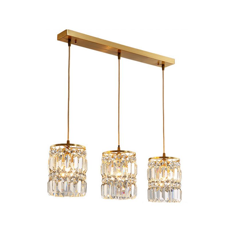 Contemporary Style Hanging Light Crystal Pendent Lighting Fixture for Living Room