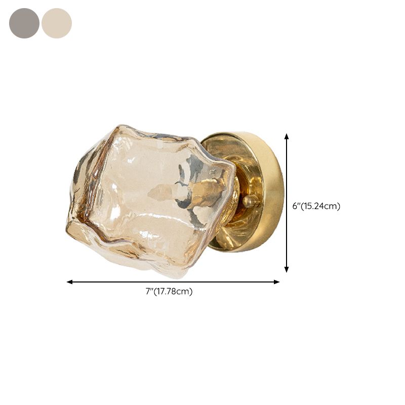 Modern Style Wall Lamp Glass Wall Sconce Lighting for Living Room