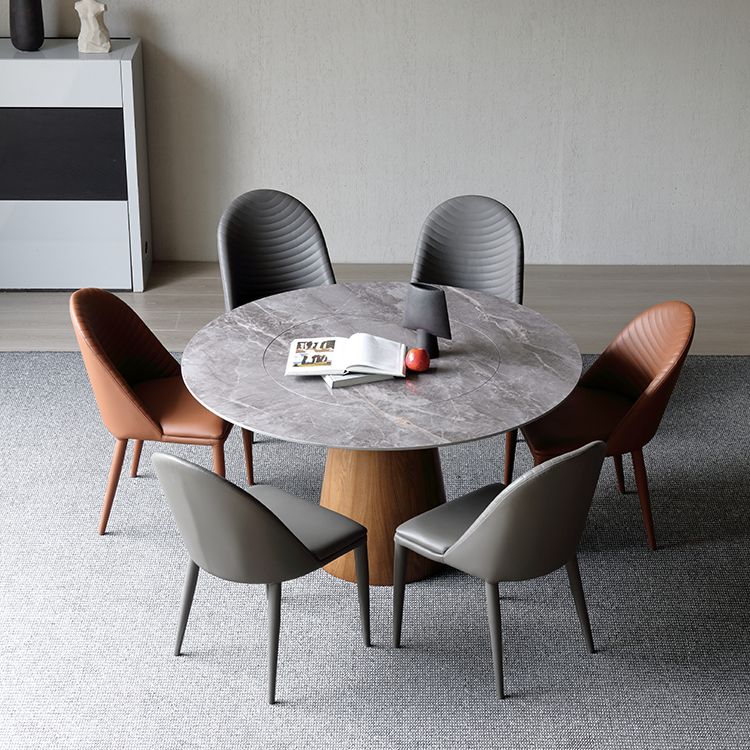 Moderner Stil Sintered Stone Top Dinette Set mit runden Tisch -Essmöbelset