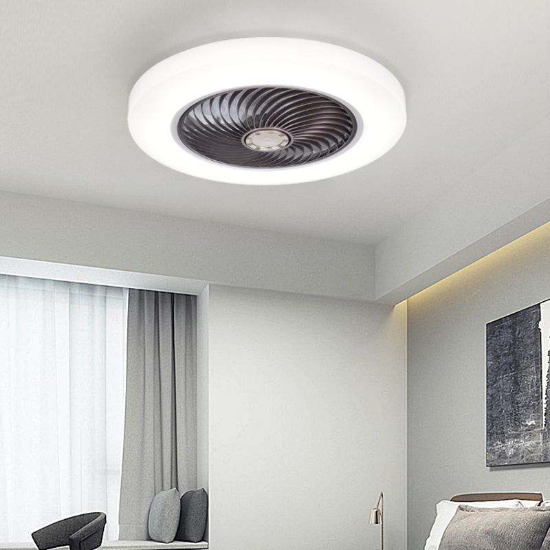 Ceiling Fan Light Minimalist Style Bedroom LED Ceiling Mounted Light