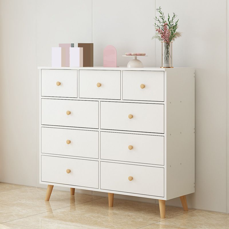 Rectangle Accent Chest with Drawers Wooden Straight Legs Chest