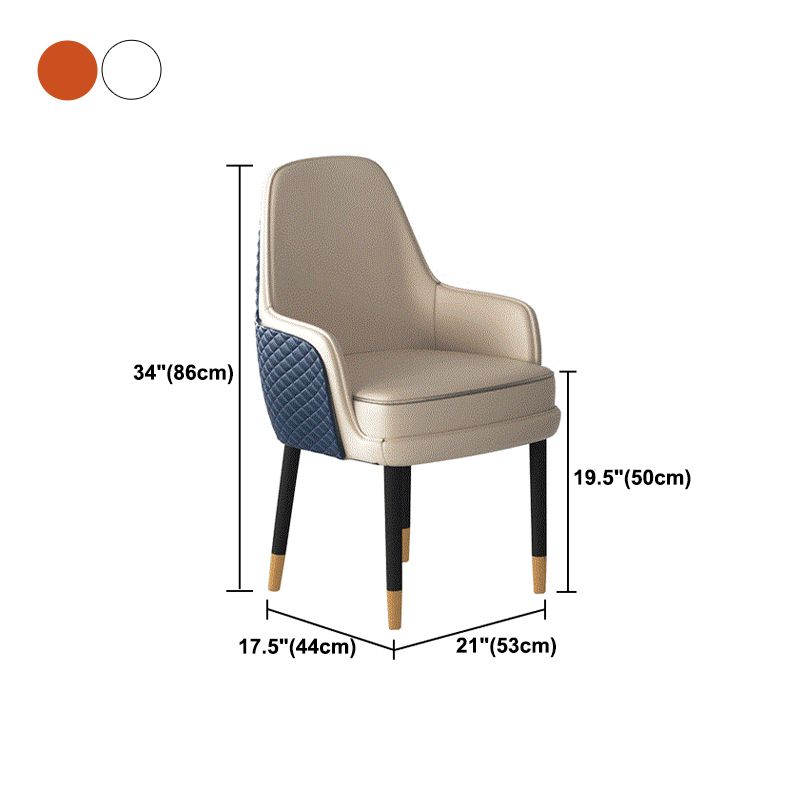 1/2/3/5 PCs Modernes Esszimmerset mit runden Tisch- und Lederstühlen Essset