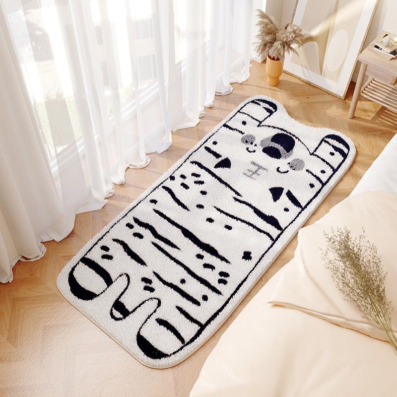 Tapis de tapis de zone lavable à la mode à la mode à la mode à la mode avec support sans glissement