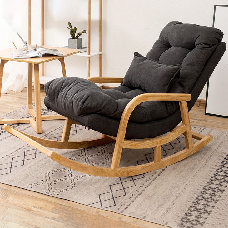 Contemporary Style Leisure Sofa Rocking Chair Indoor Rocking Chair with Cushion