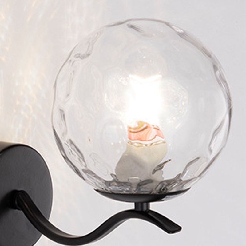Modern de vidrio de vidrio Luz de pared Globe Globe 8.5 "Alto pared de pared para sala de estar