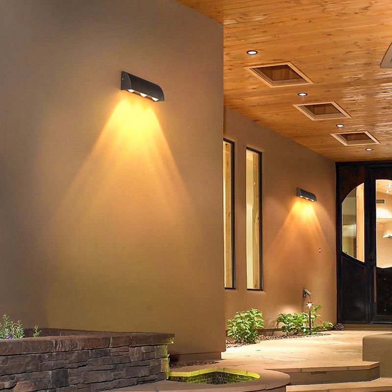 Géométrique contemporain Simple Murce LED 3 Light Murd Murd Lightture pour extérieur