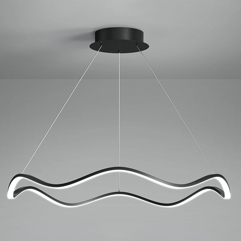 Lampadario orbicolare a sospensione leggero sala da pranzo moderna illuminazione in metallo lampadario