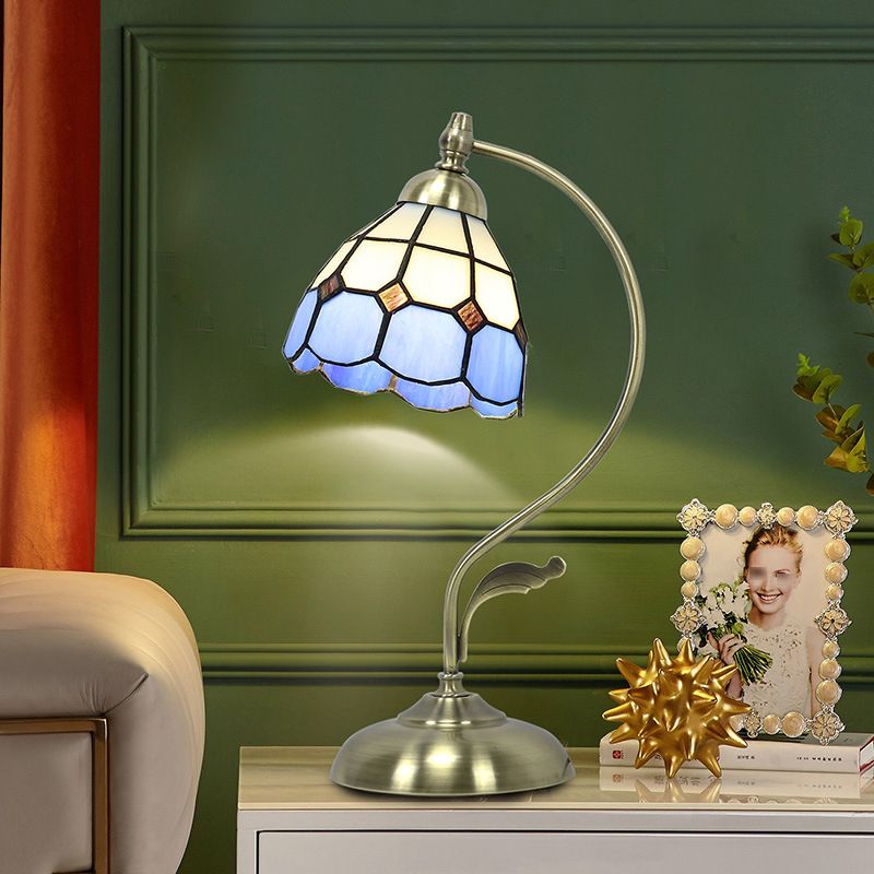 Tiffany Style Desk Light 1-Light Table Lamp Fixture for Bedroom