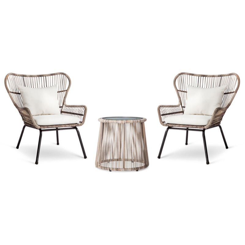 1/2/3 Pieces Patio Dining Table Set Modern Round Dining Table Set