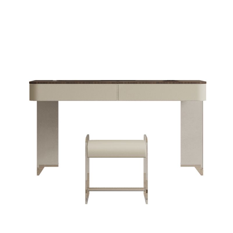 17.72" Wide Make-up Vanity in White Makeup Vanity Desk Table with Drawers