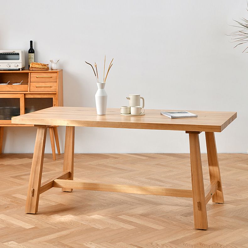 Modern 1/6 Pieces Dining Set Rectangle Pine Wood Dining Table for Dining Room kItchen