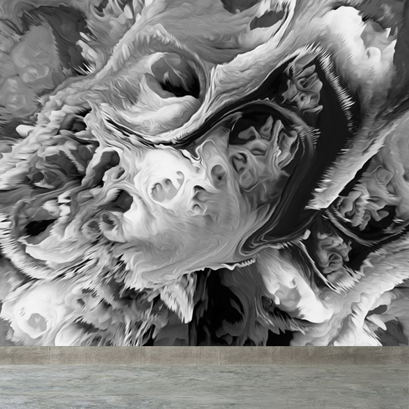 Large Burst Painting Mural Wallpaper Modern Enchanting Abstract Wall Covering in Multi Color