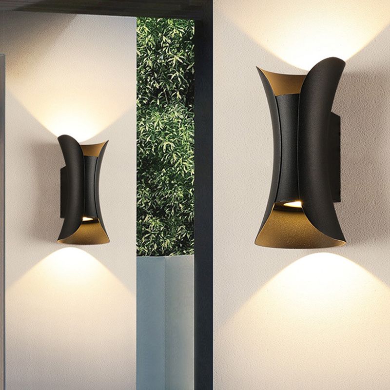 Modern Aluminum Wall Light Geometric Lighting Wall Sconce for Exterior Spaces