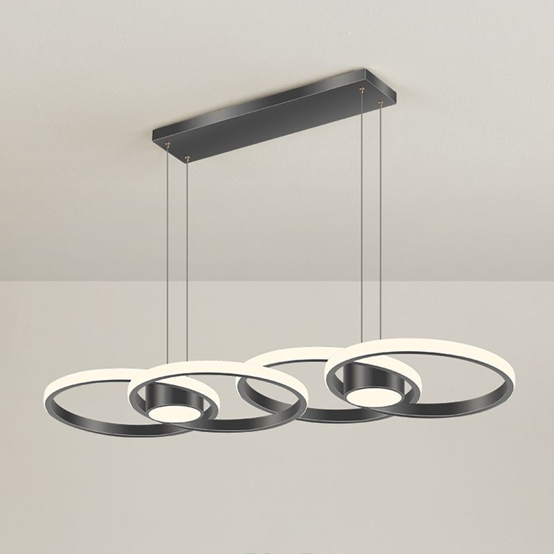 Idées d'éclairage d'île de forme de cercle