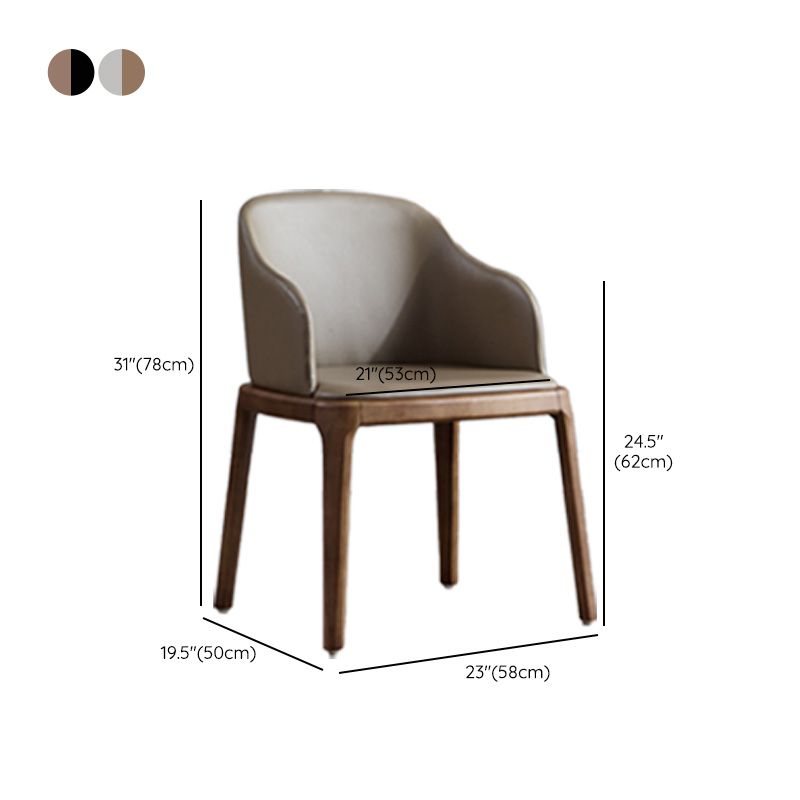 Industrial Indoor-Outdoor Dining Chair Parsons Chair with Upholstered