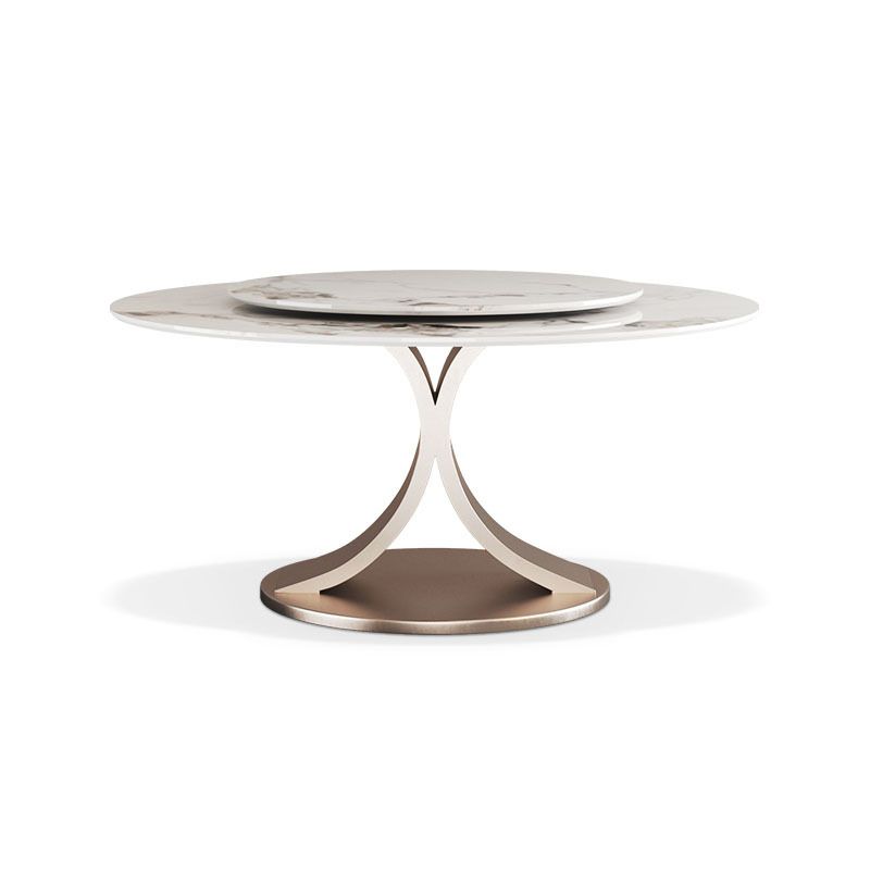 Modern  Dining Set Stone 1/4/5/7 Pieces Dining turntable Furniture for Home