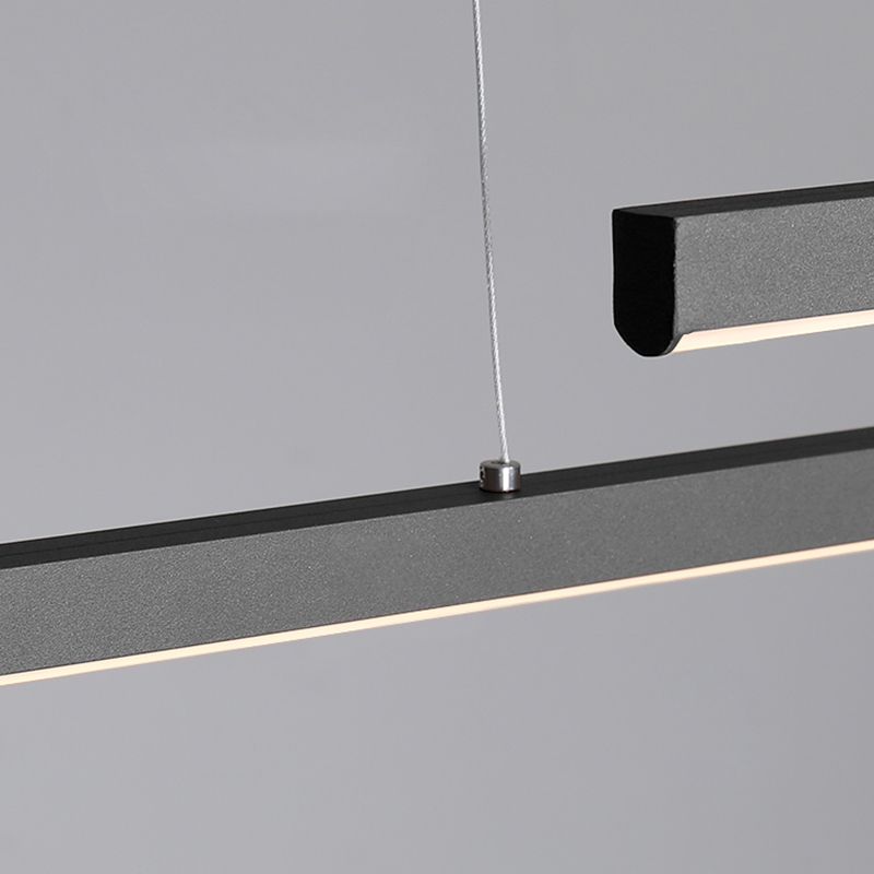 Luz de lámpara de araña de la isla moderna de 1 cabeza de restaurante accesorios de iluminación colgante