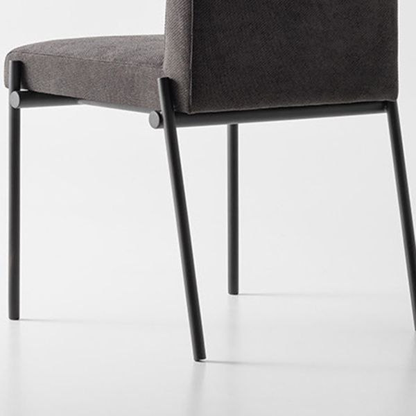 Industrial Dining Room Upholstered Armless Parsons Dining Side Chair