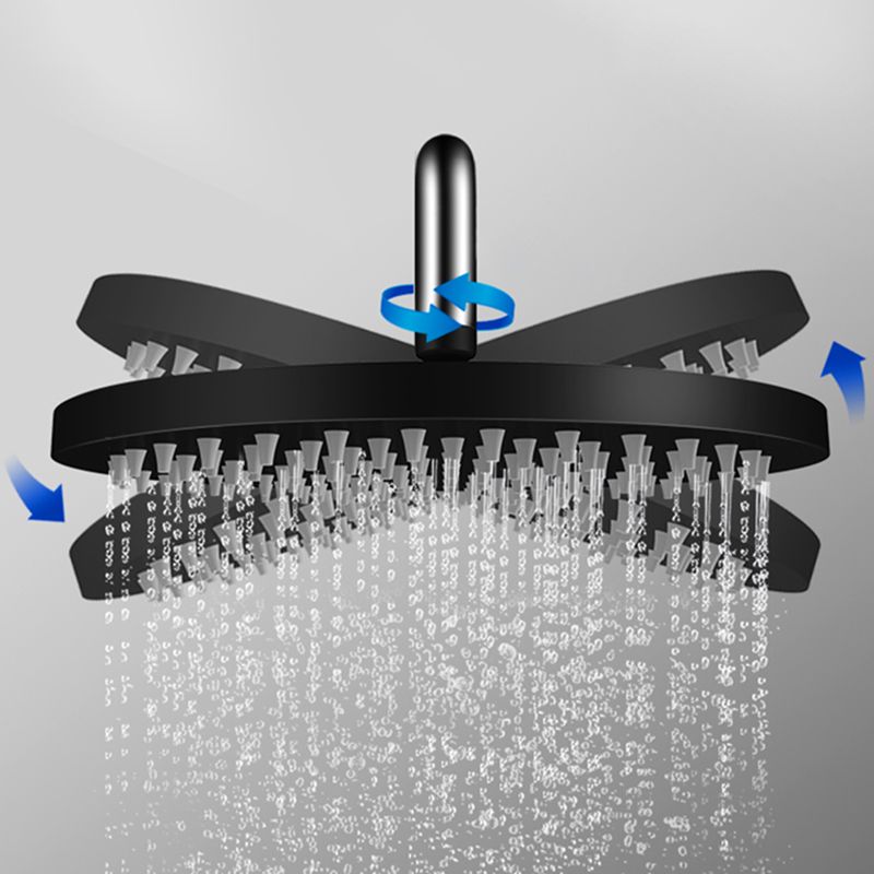Contemporary Shower Head Combo Fixed Shower Head Stainless Steel Wall-Mount Shower Head