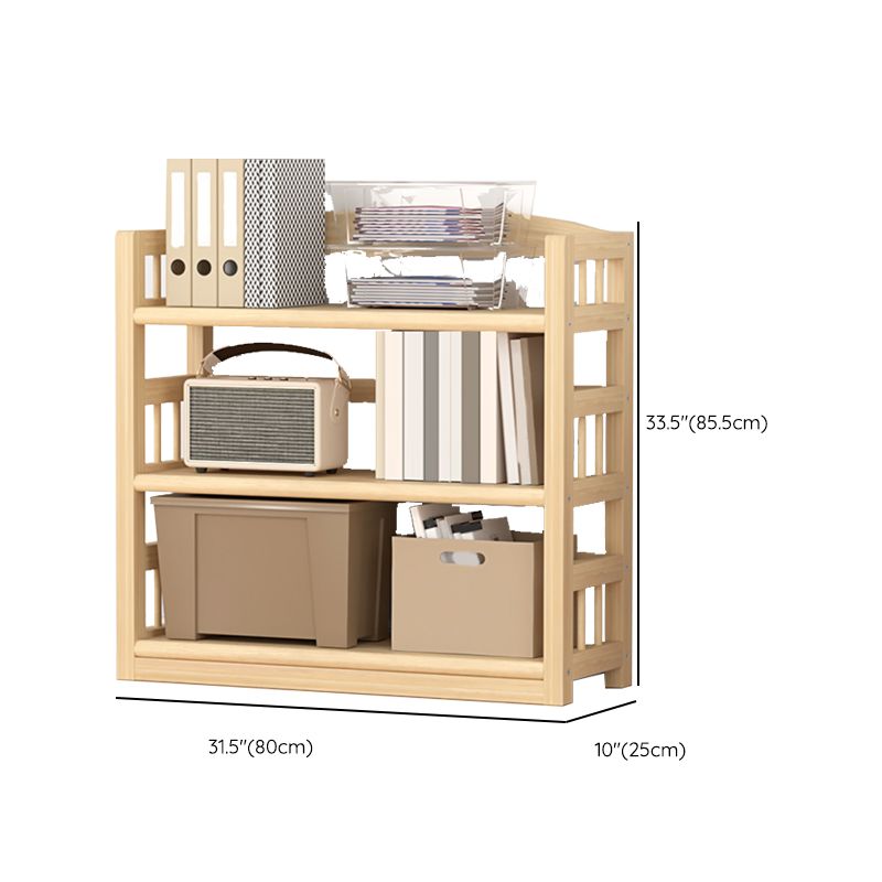 Pine Natural Chest Contemporary Rectangle Accent Chest with Shelves