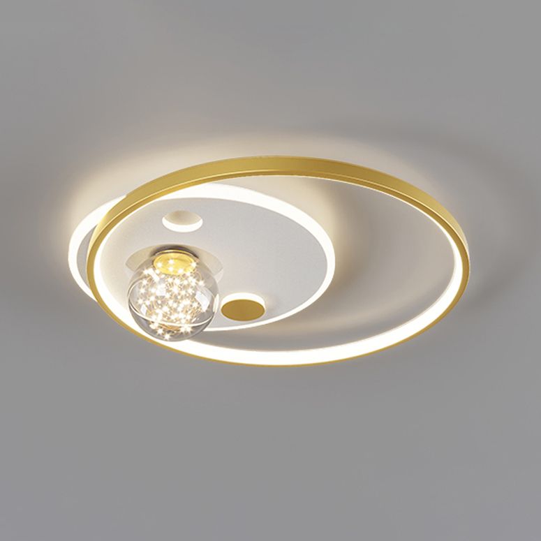 Ring Simplicity Lighting Fixture Gypsophila LED Flush Mounted Ceiling Lights